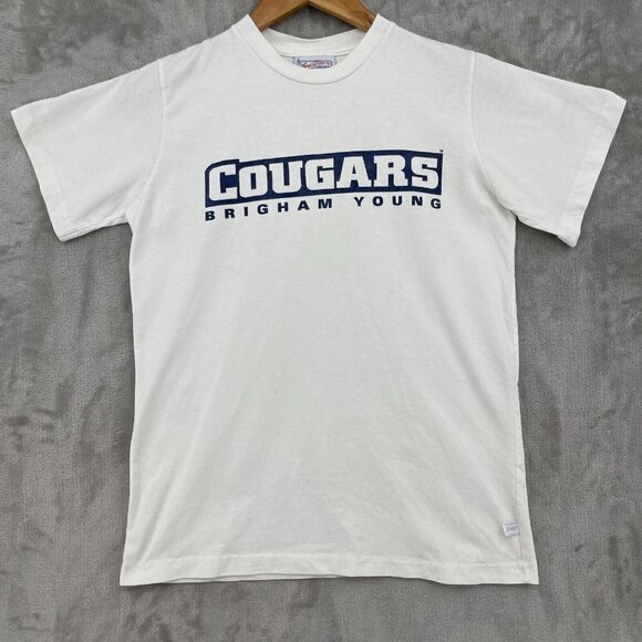 Brigham Young Cougars Vintage Youth XL Tee Third Street Made in USA Collegiate